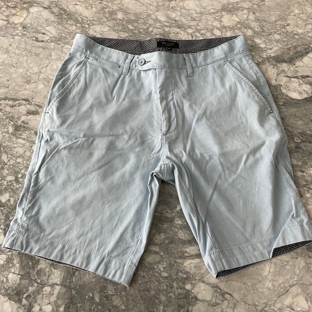 Ted Baker London Chino Bermuda Shorts Gray 31R